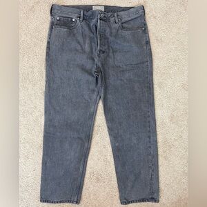 Everlane Gray Relaxed Straight Jeans in Organic Cotton Women’s Size 32